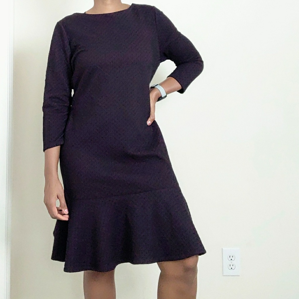 Ivanka Trump Ruffle Hem Sheath Dress Size 12